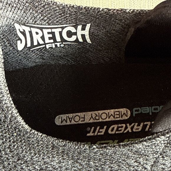 Skechers Dlux Walker Mens 11.5 Gray Slip On Shoes Stretch Fit Comfort NWT main image 6